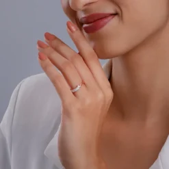 Rose Gold Flicker Diamond Ring