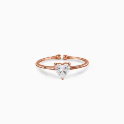 Rose Gold Flirty Heart Ring