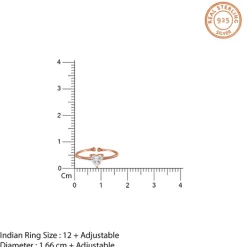 Rose Gold Flirty Heart Ring
