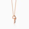 Rose Gold Flora Knot Lab Grown Diamond Pendant