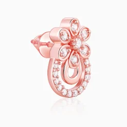 Rose Gold Floral Arch Earrings