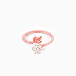 Rose Gold Floral Chic Ring