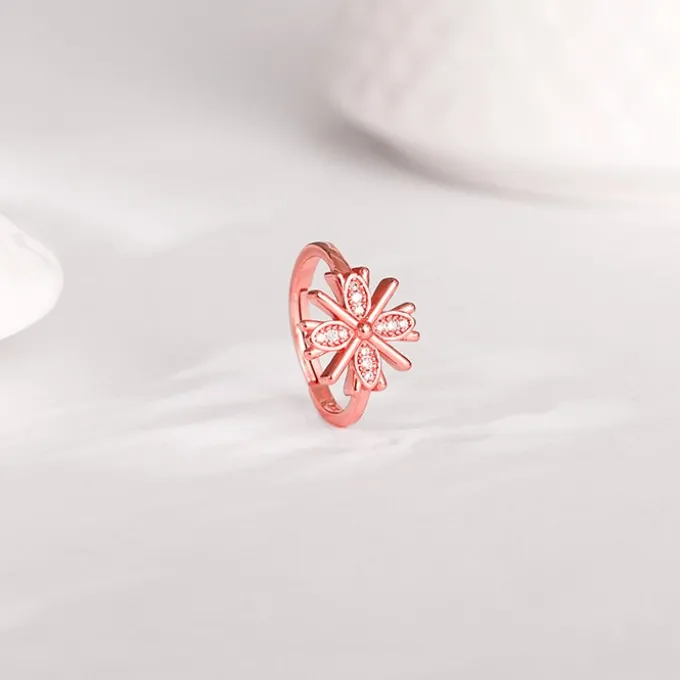Rose Gold Floral Dreams Ring