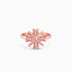Rose Gold Floral Dreams Ring