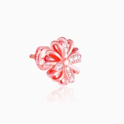 Rose Gold Floral Dreams Studs