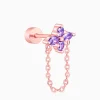 Rose Gold Floral Ear Piercings Set