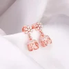 Rose Gold Floral Jaali Jhumki Earrings