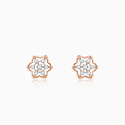 Rose Gold Floral Joy Lab Grown Diamond Studs