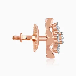 Rose Gold Floral Joy Lab Grown Diamond Studs