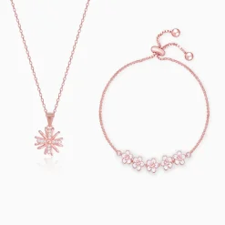 Rose Gold Floral Lover Set