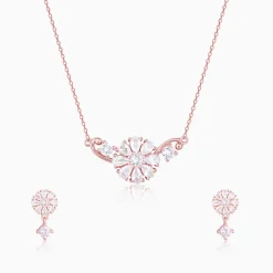 Rose Gold Floral Set