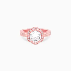 Rose Gold Floral Shine Ring