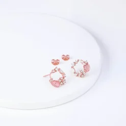 Rose Gold Flower Basket Set