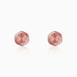 Rose Gold Flower Bouquet Earrings