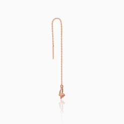 Rose Gold Fluttering Beauty Sui Dhaga Earrings