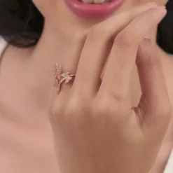 Rose Gold Fluttering Ring