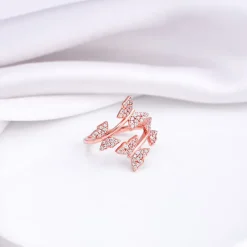 Rose Gold Fluttering Ring