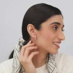 Rose Gold French Beauty Earrings