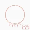 Rose Gold Geometric Anklet