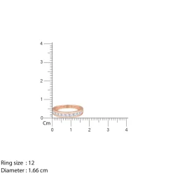 Rose Gold Glistening Amber Diamond Ring