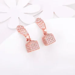 Rose Gold Glittering Grace Jhumki