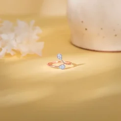 Rose Gold Glitz Diamond Ring
