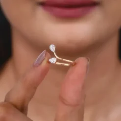 Rose Gold Glitz Diamond Ring