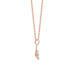 Rose Gold Globule Diamond Pendant
