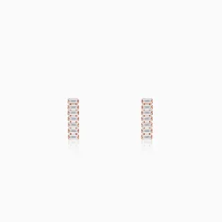 Rose Gold Glow Dangler Earrings