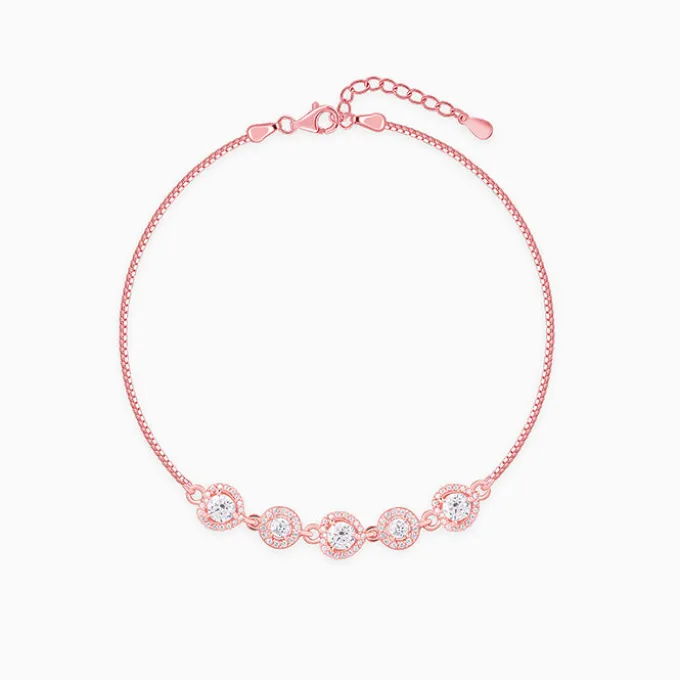 Rose Gold Halo Harmony Bracelet