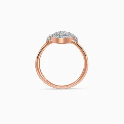 Rose Gold Halo Prism Lab Grown Diamond Ring