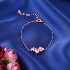 Rose Gold Heart Beat Bracelet