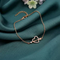 Rose Gold Heart Bracelet