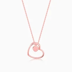 Rose Gold Heart Necklace