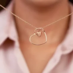 Rose Gold Heart Necklace