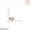 Rose Gold Heart Whisper Ring (Size 12)