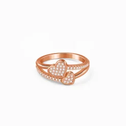 Rose Gold Heart Whisper Ring (Size 12)