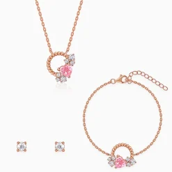 Rose Gold Heartbound Set of 3