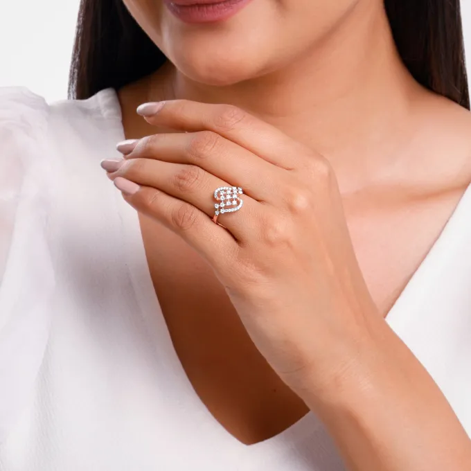 Rose Gold Heartfelt Spark Lab Grown Diamond Ring