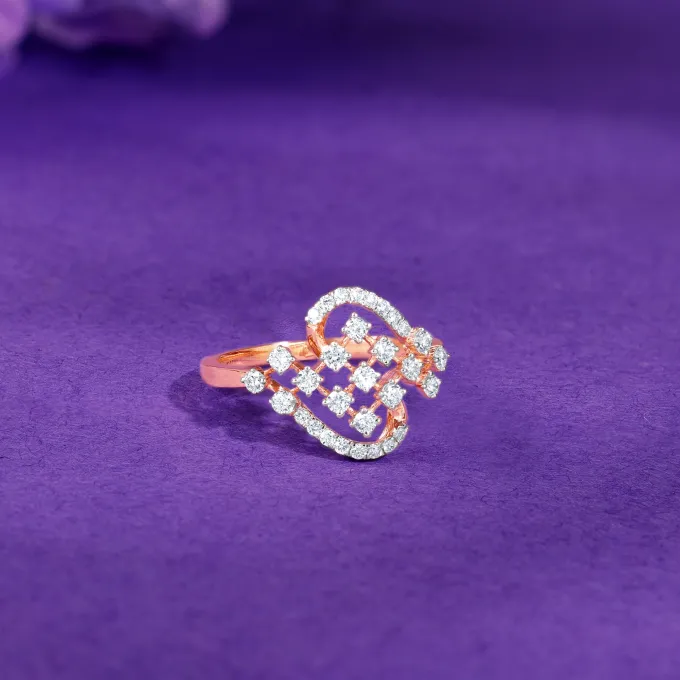 Rose Gold Heartfelt Spark Lab Grown Diamond Ring