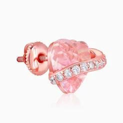 Rose Gold Heartlet Glow Studs