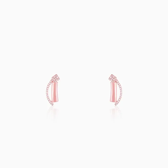 Rose Gold Hope And Happiness Earrings
