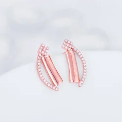 Rose Gold Hope And Happiness Earrings