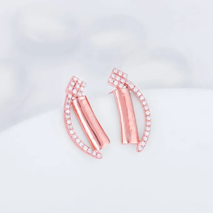 Rose Gold Hope And Happiness Earrings