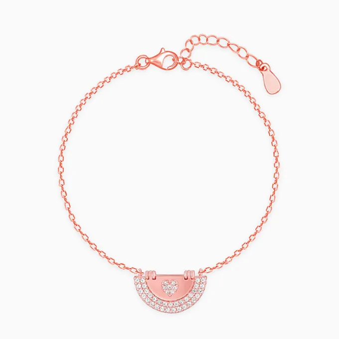 Rose Gold I Heart You Bracelet
