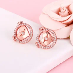 Rose Gold I Miss You Stud Earrings