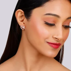 Rose Gold I Miss You Stud Earrings