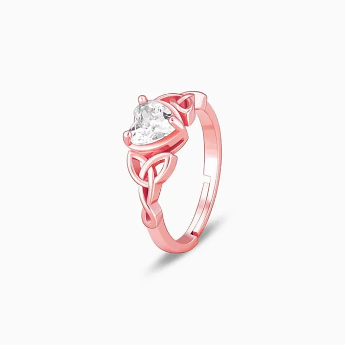 Rose Gold I Promise My Heart Ring