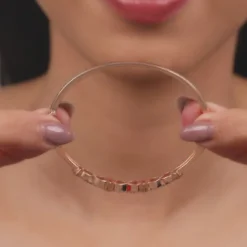 Rose Gold Infinite Joy Cuff Bracelet