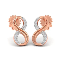 Rose Gold Infinite Joy Diamond Earrings
